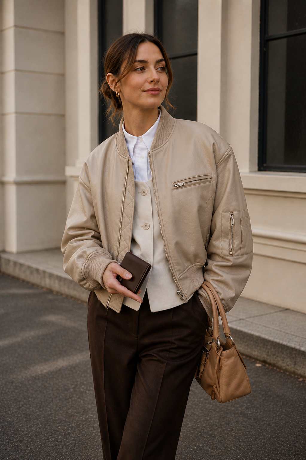 Donna - Bomber casual oversize - Vestibilità elegante