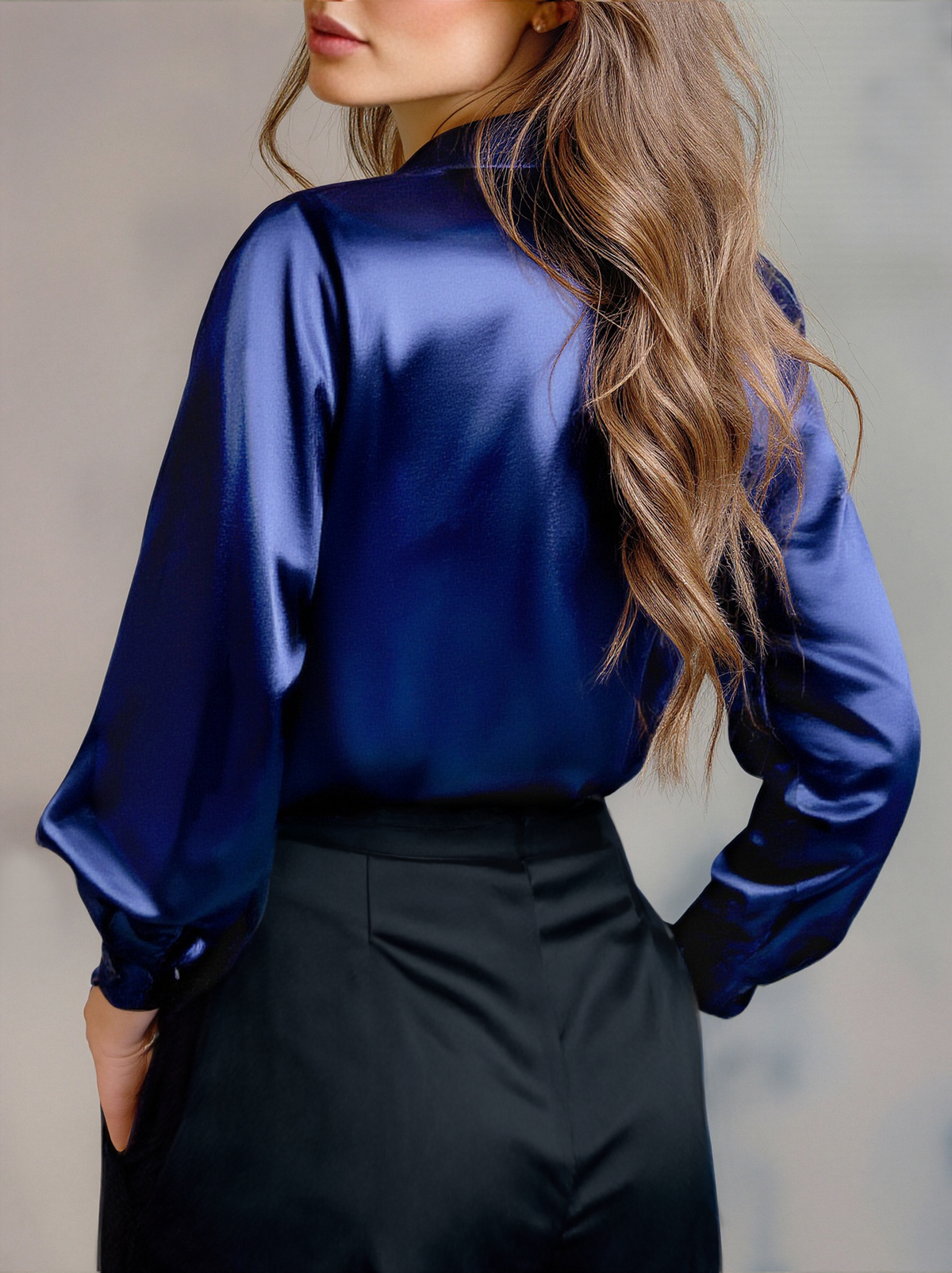 Blusa Donna Sottile – Con Maniche Lunghe, Adatta per Lavoro e Uso Quotidiano