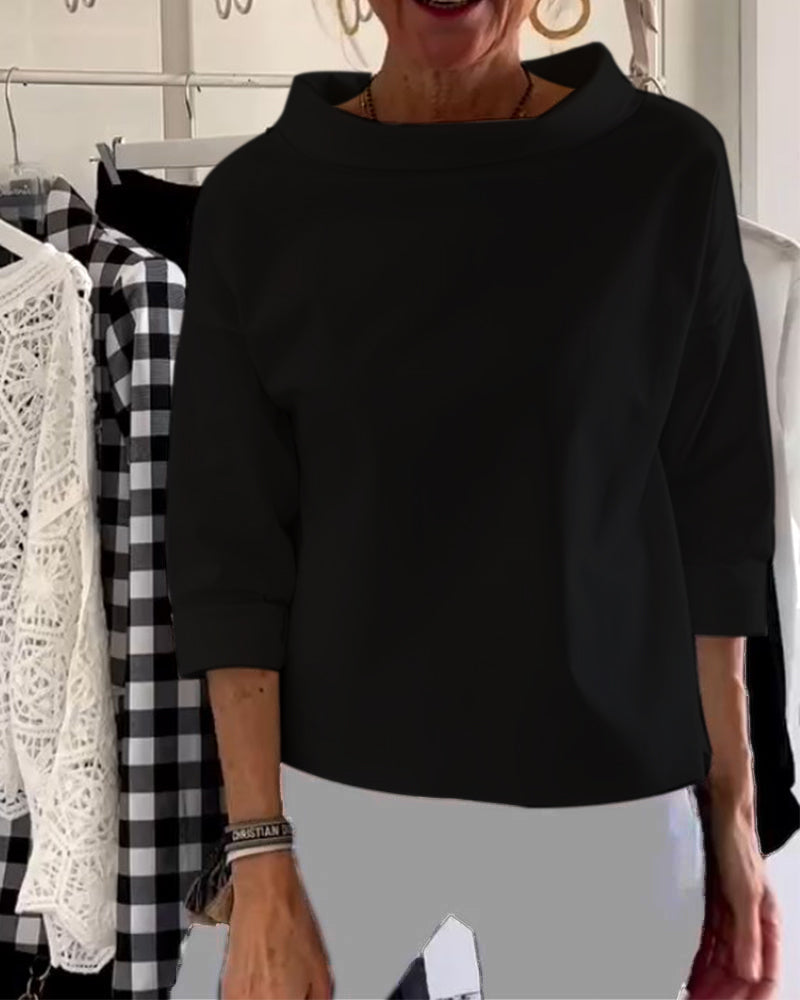 Top Slim Fit Donna – Adatto per Uso Quotidiano, Con Maniche Corte