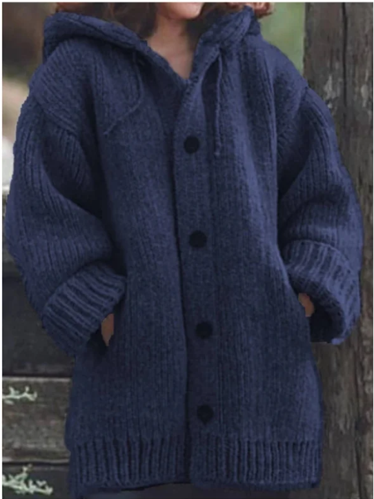 Gilet Oversized da Donna con Cappuccio – Adatto per Uso Casual e Autunnale