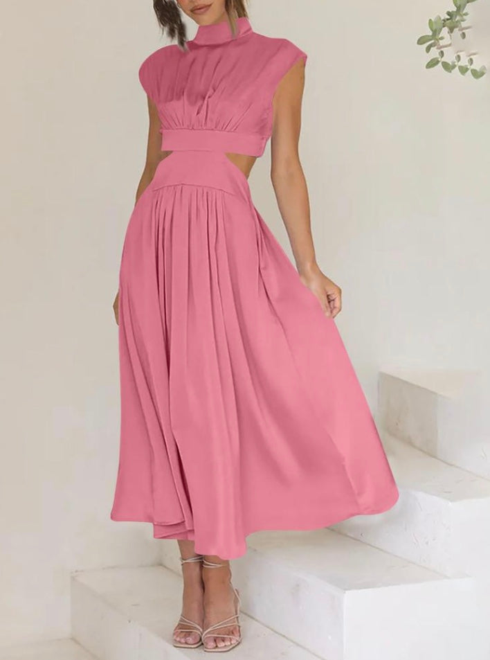 Abito Femminile Scollo Ingiottito – Adatto per Occasioni Festive, Con Dettagli Cut-Out
