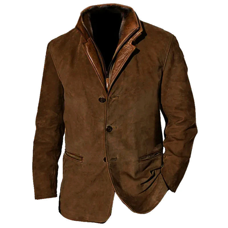 Giacca Invernale Uomo Smart Casual con Collo a Strati