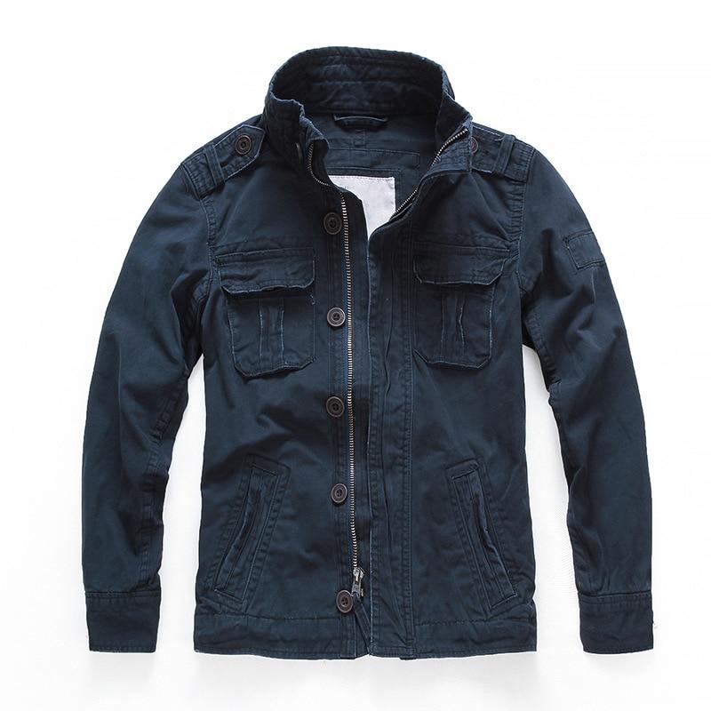 Giacca Uomo Corta Militare Camouflage con Colletto Alto