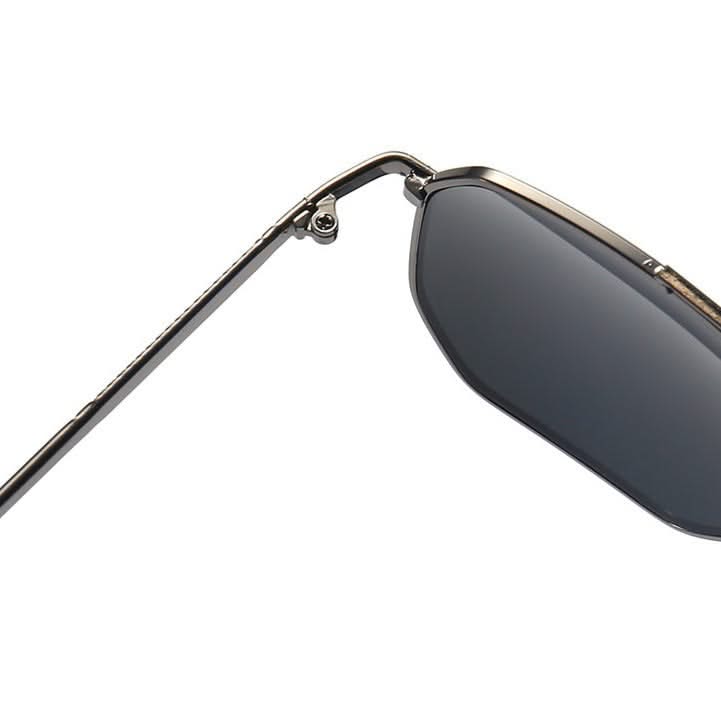 Occhiali da Sole Aviator Unisex con Montatura in Metallo e Lenti UV400