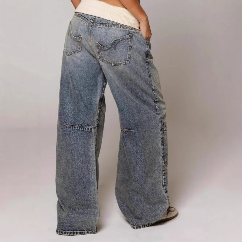 Pantaloni Baggy Donna – Con Vita Elastico, Casual per Uso Quotidiano