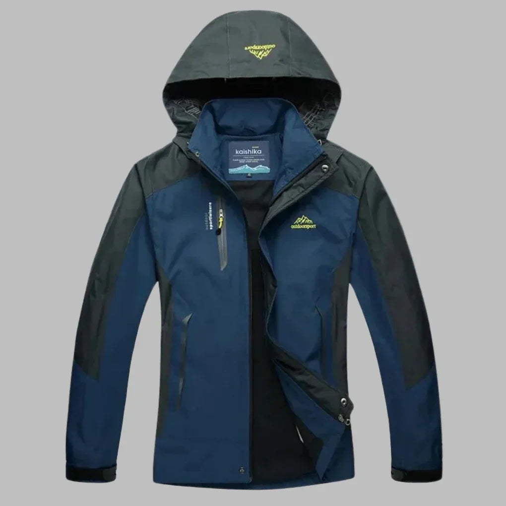 Giacca a Vento Impermeabile da Donna con Cappuccio Regolabile