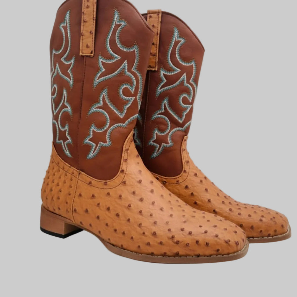 Camperos Uomo in Pelle Esotica Stile Western