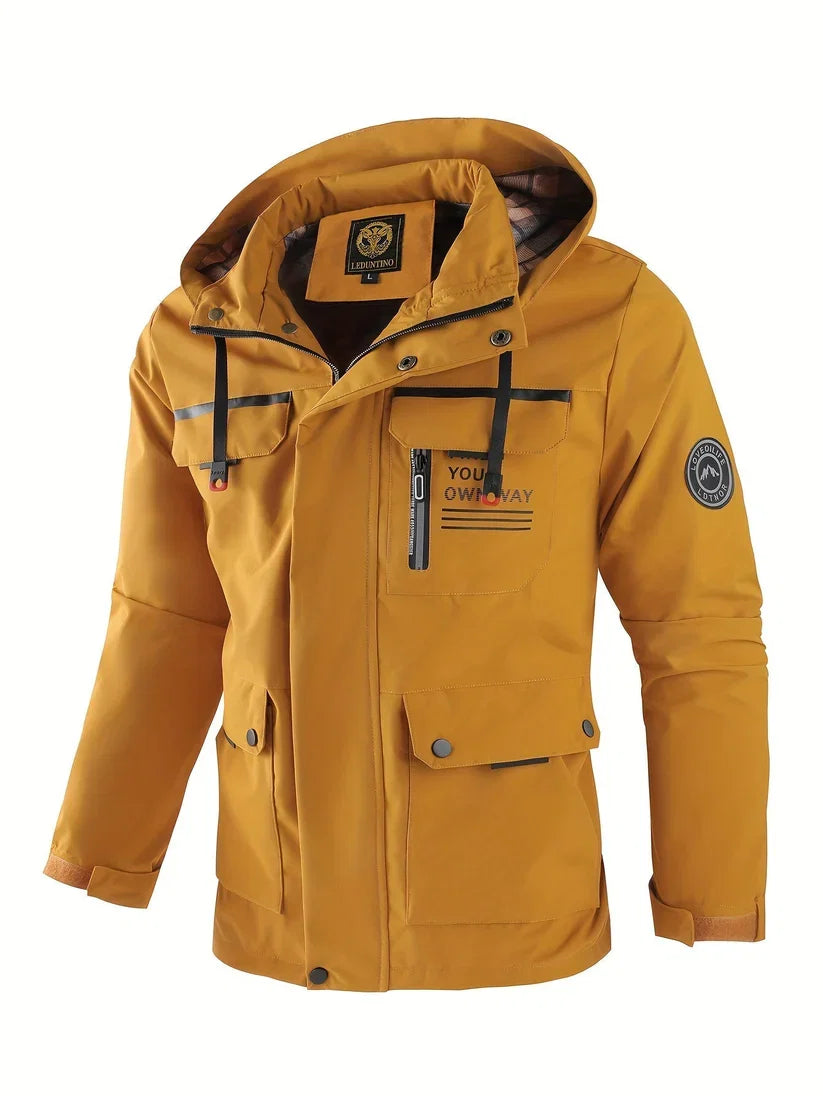 Giacca Invernale Uomo Impermeabile con Cappuccio