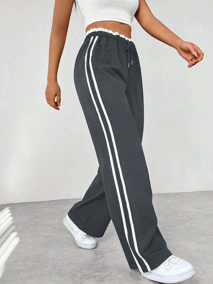 Pantaloni Jogging Donna a Vita Alta – Vestibilità Sportiva per Uso Casual