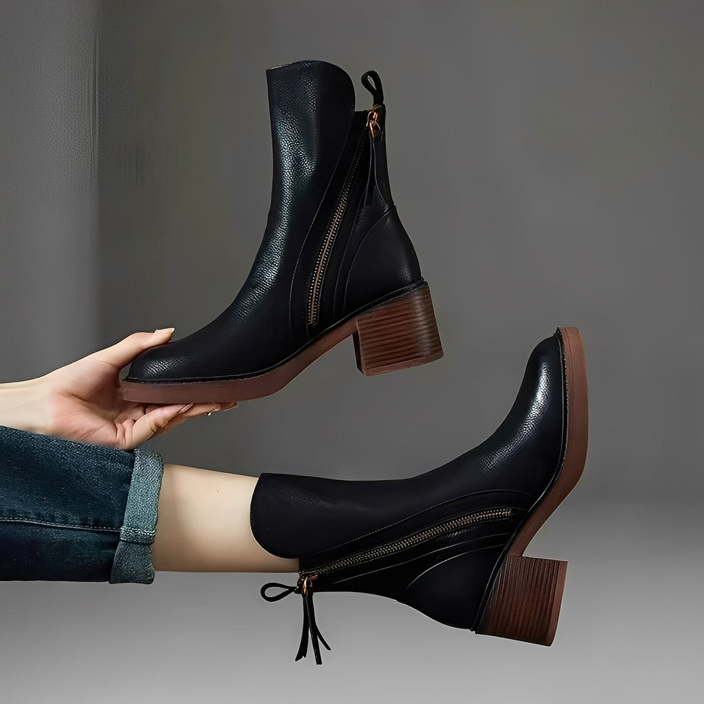 Donna - Stivaletti eleganti in pelle