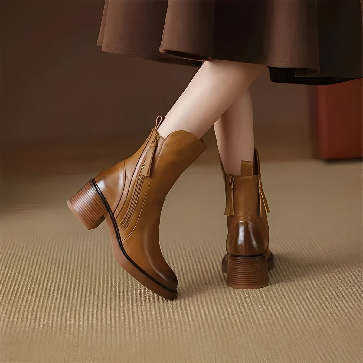 Donna - Stivaletti eleganti in pelle