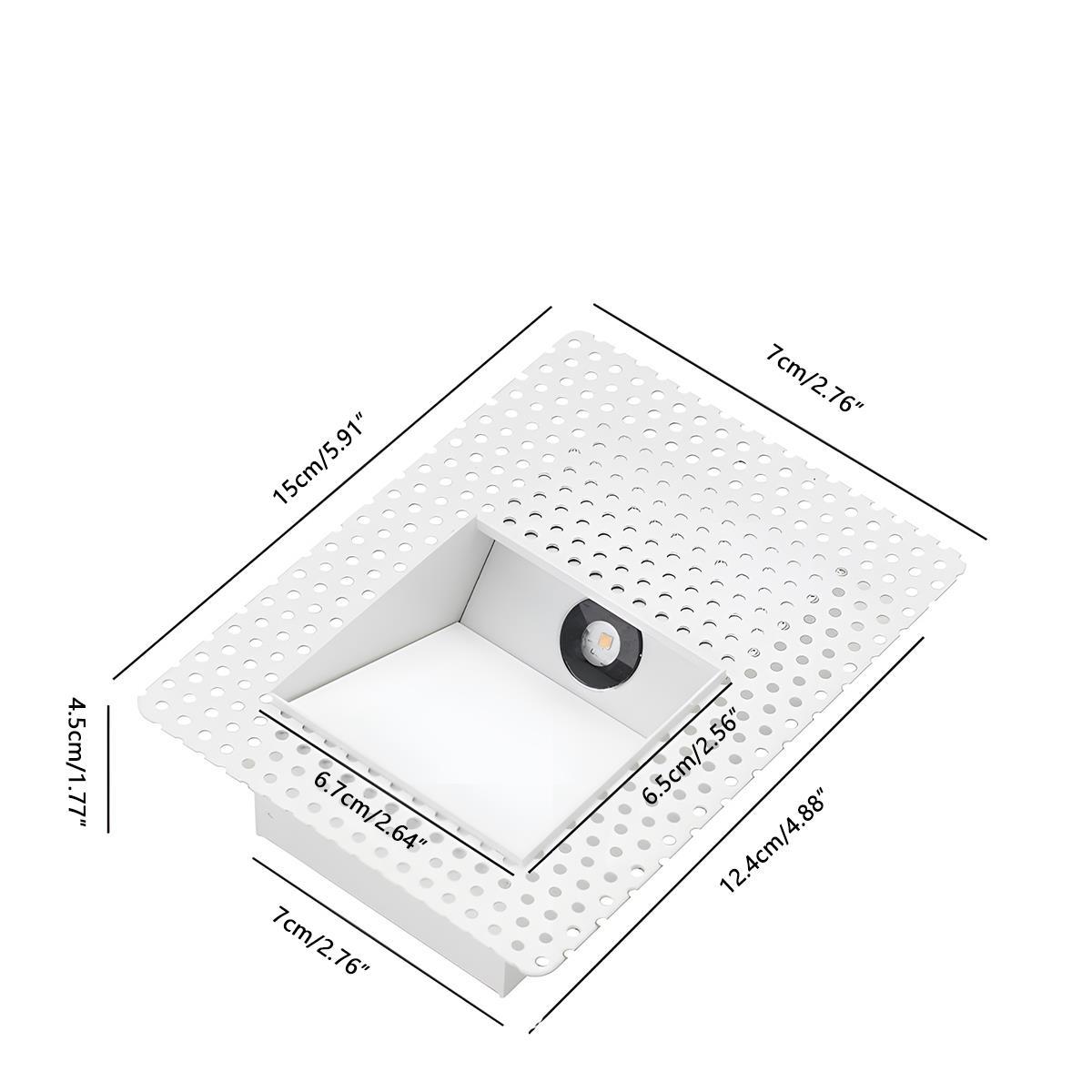 Applique da Parete LED Minimalista Bianca con Sensore di Movimento