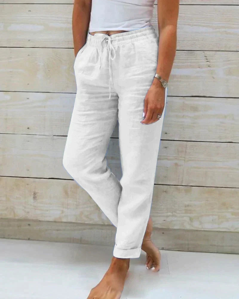 Pantaloni Donna a Vita Alta – Slim Fit, Adatti per Uso Casual e Lavorativo