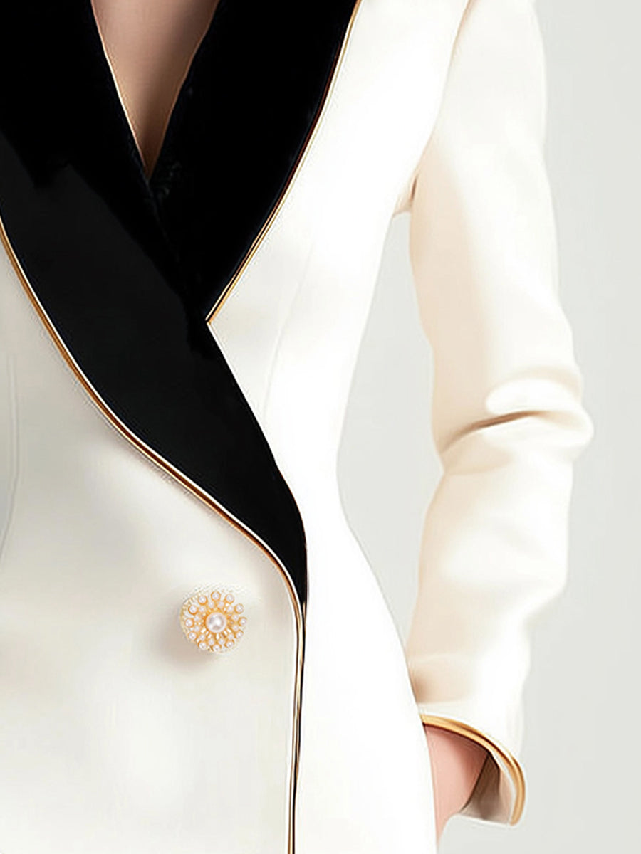 Blazer Femminile Scollo Sottile – Design Asimmetrico, Adatto per Lavoro e Uso Casual