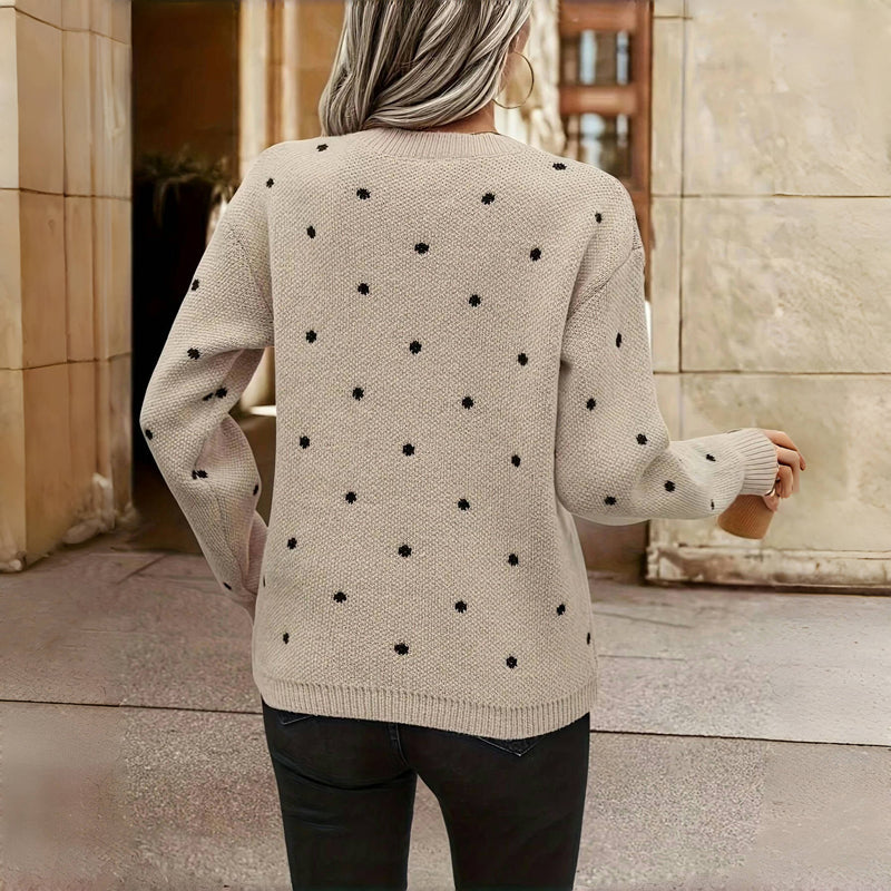 Donna - Maglia a pois - Design alla moda
