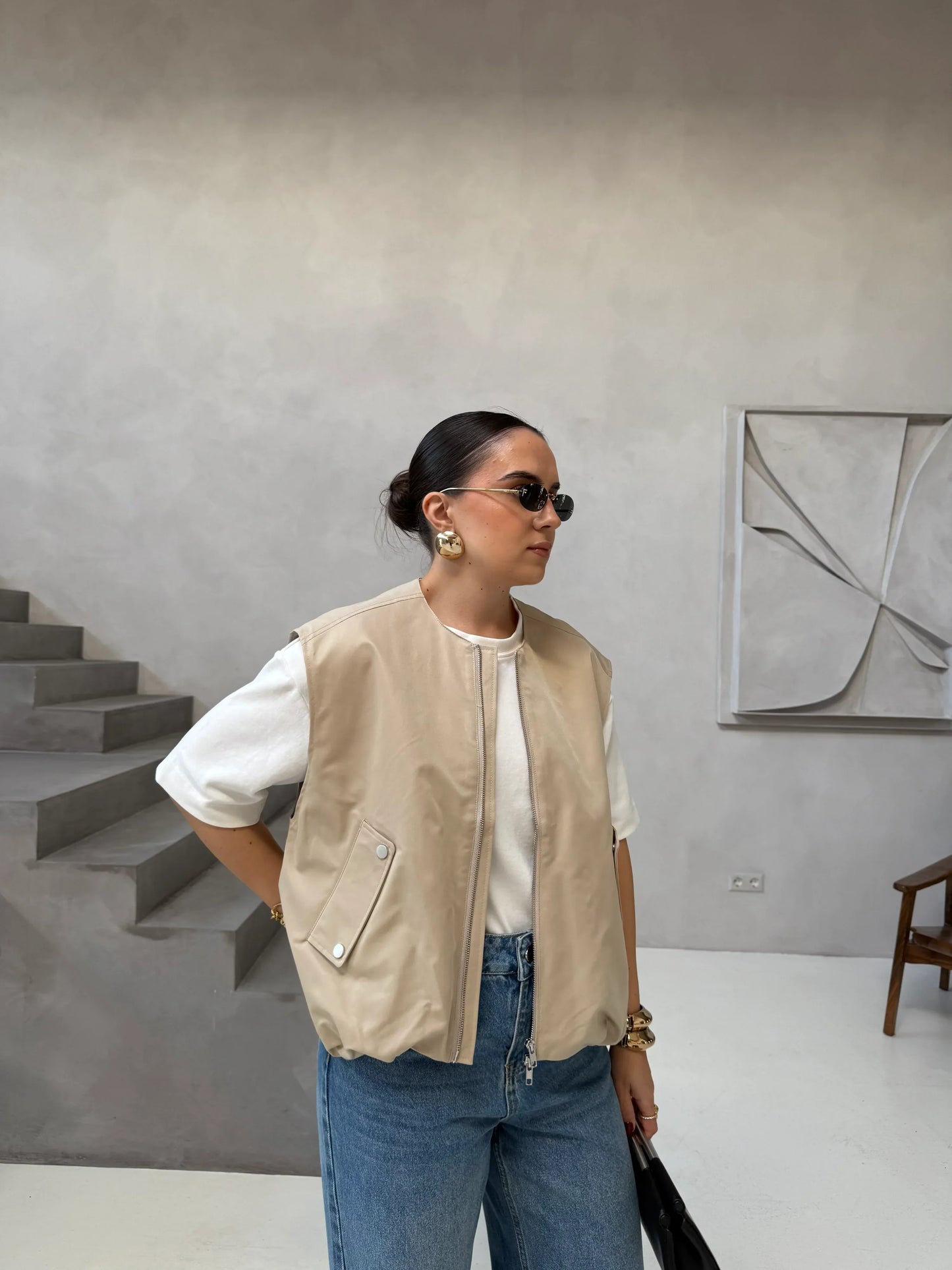 Gilet Leggero da Donna – Senza Maniche, Adatto per Primavera e Estate, Uso Casual