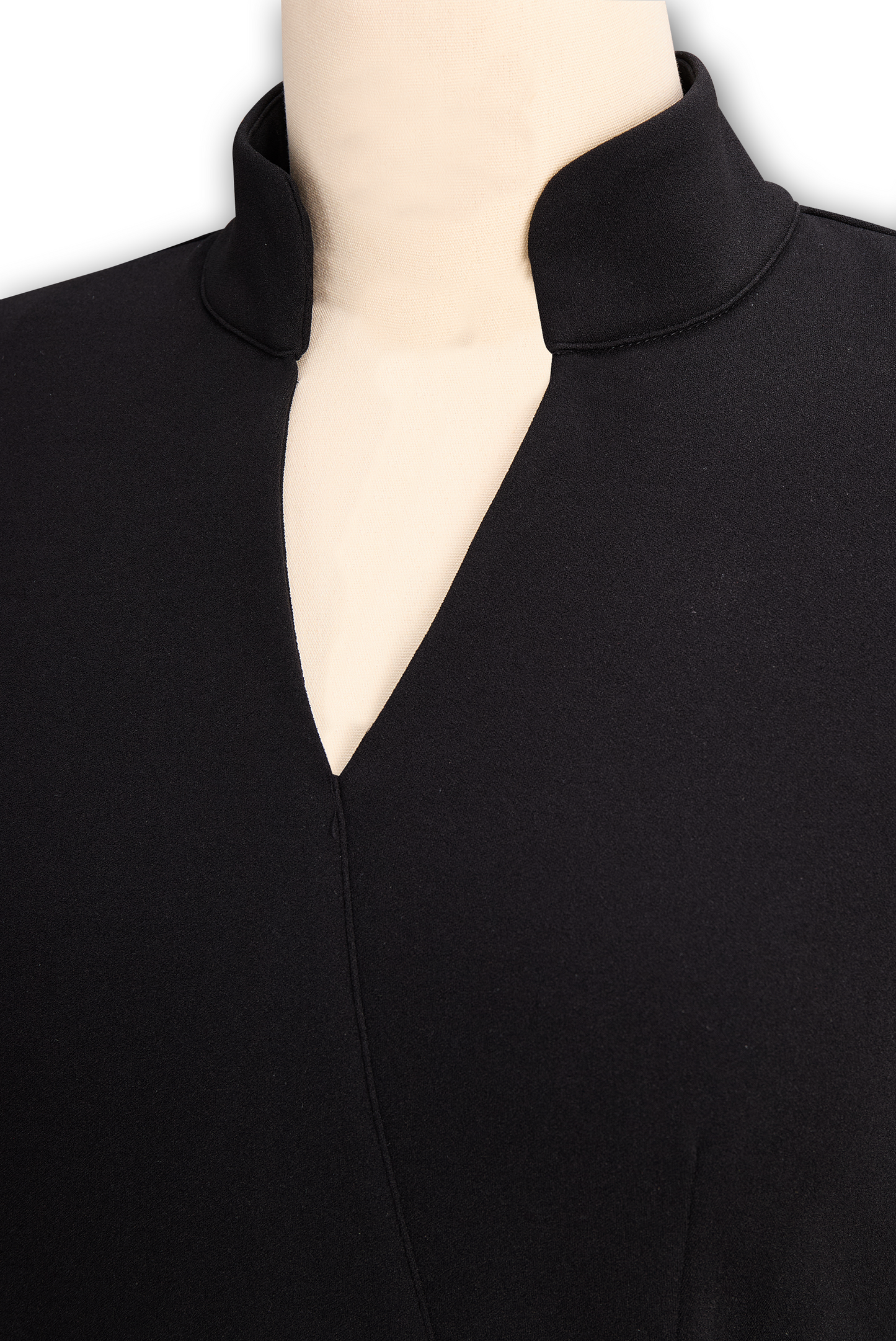 Abito Donna Scollo V – Con Cintura e Collo alla Cinese, Adatto per Lavoro e Occasioni Speciali