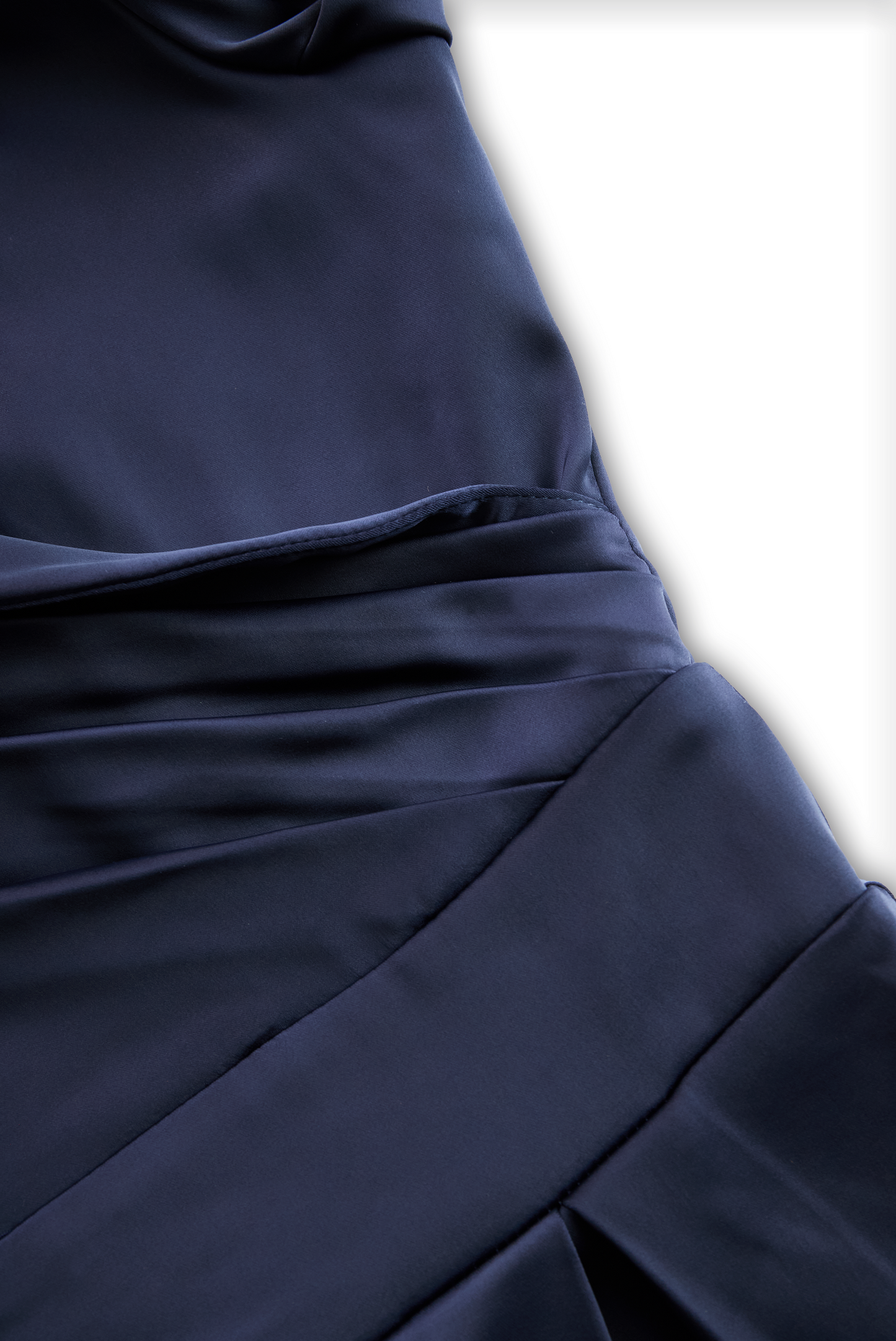 Abito Midi A-Linea da Donna – Con Collo Drappeggiato, Adatto per Primavera e Estate
