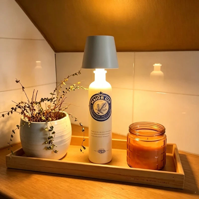 Tappo LED per Bottiglia Ricaricabile - Luce Decorativa a 3 Toni