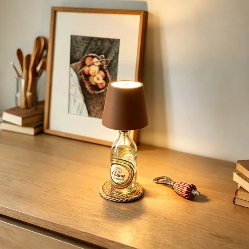 Tappo LED per Bottiglia Ricaricabile - Luce Decorativa a 3 Toni