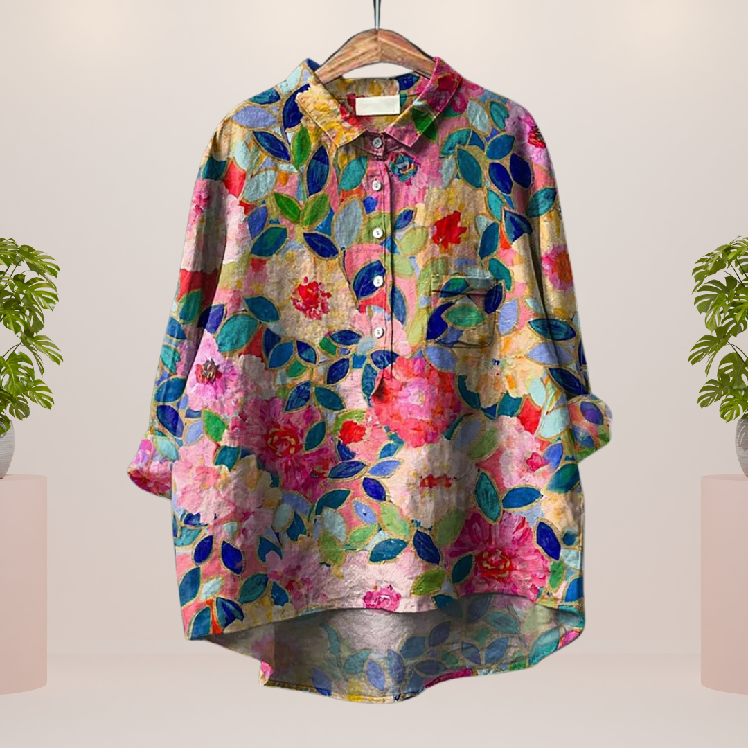 Maglietta Donna con Stampa Fantasia Colorata