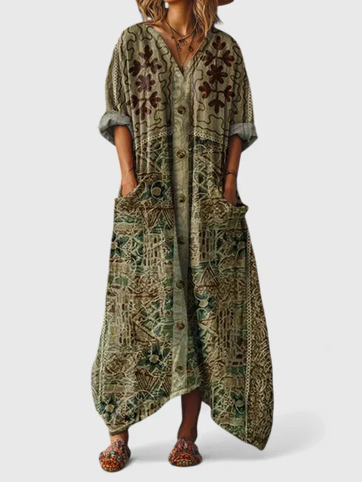 Abito A-line da Donna – Adatto per Occasioni Festive e Uso Estivo
