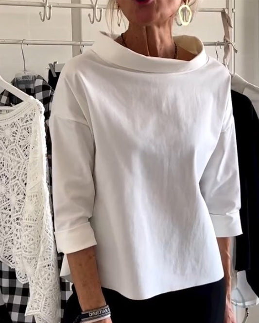 Top Slim Fit Donna – Adatto per Uso Quotidiano, Con Maniche Corte