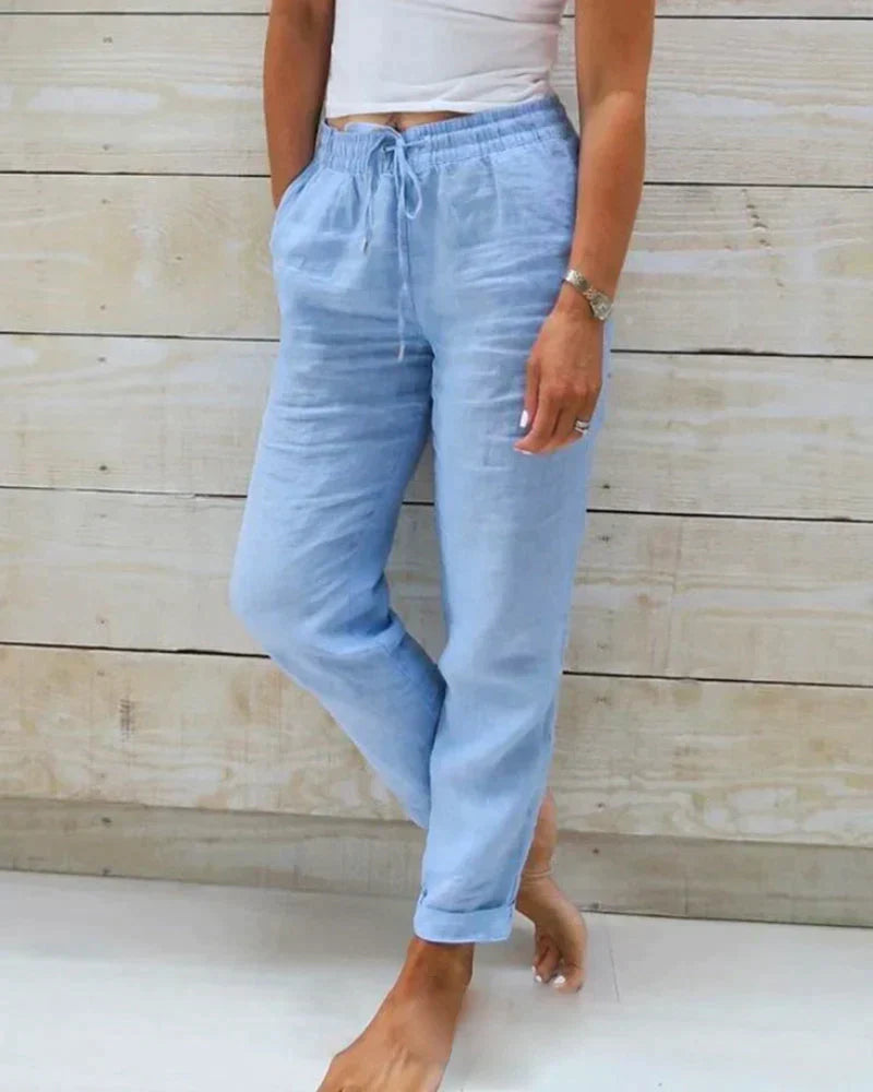 Pantaloni Donna a Vita Alta – Slim Fit, Adatti per Uso Casual e Lavorativo