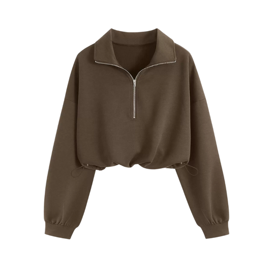 Maglione Slim Fit da Donna – Casual con Zip per Uso Quotidiano