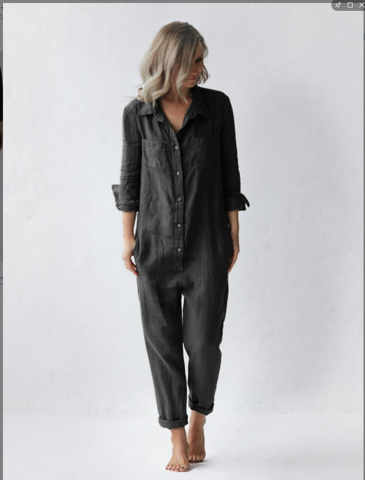 Tuta Slim Fit da Donna – Adatta per Uso Casual e Quotidiano, Con Zip e Vita Elastica
