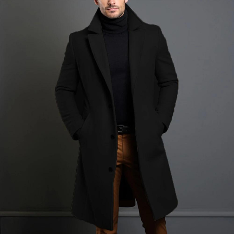 Cappotto Uomo Invernale Elegante Slim Fit