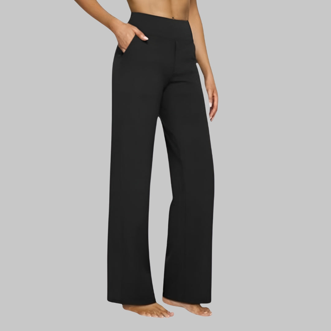 Pantaloni Donna Elasticizzati Vita Alta Comfort Fit