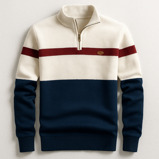 Maglione Slim Fit da Uomo – Con Zip, Adatto per Uso Casual e Quotidiano