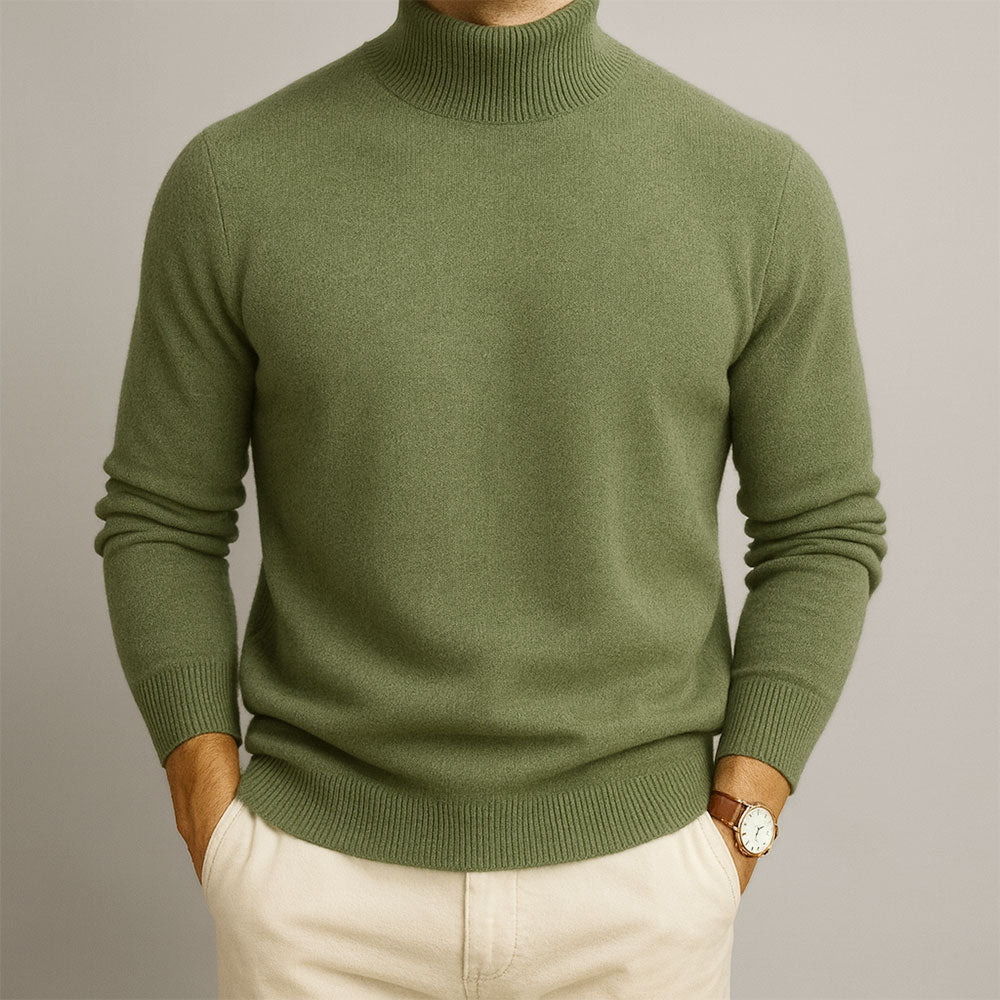 Maglione Femminile Scollo Alto – Adatto per Primavera e Autunno, Con Collo Alto e Maniche Lunghe