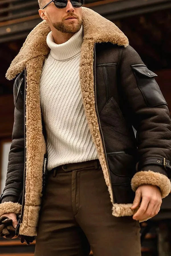 Giacca in Pile Uomo Casual - Giubbotto Invernale Girocollo