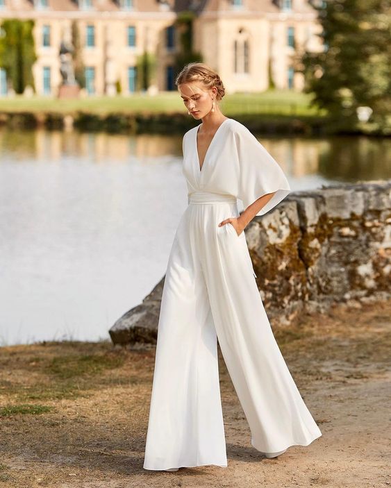 Tuta Femminile Sottile – Con Pantaloni Ampi, Adatta per Feste e Abbigliamento Serale