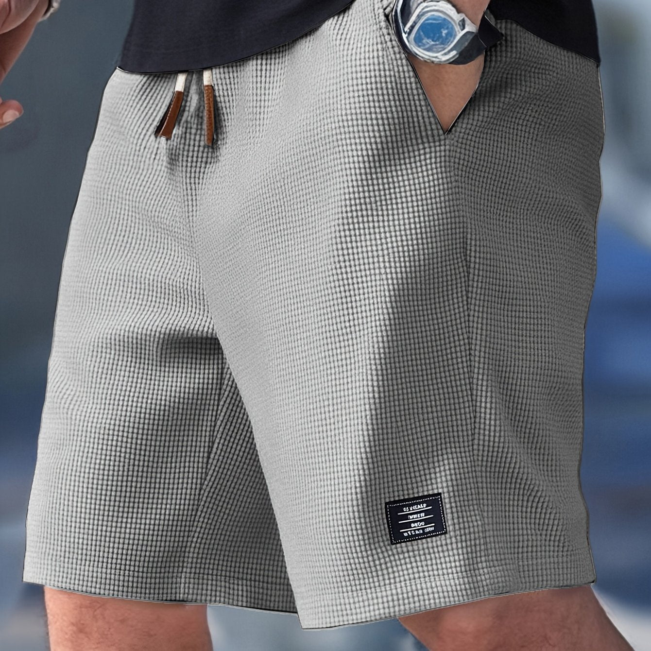 Pantaloni Corti Slim Fit da Uomo – Con Corda, Adatti per Uso Casual e Estivo