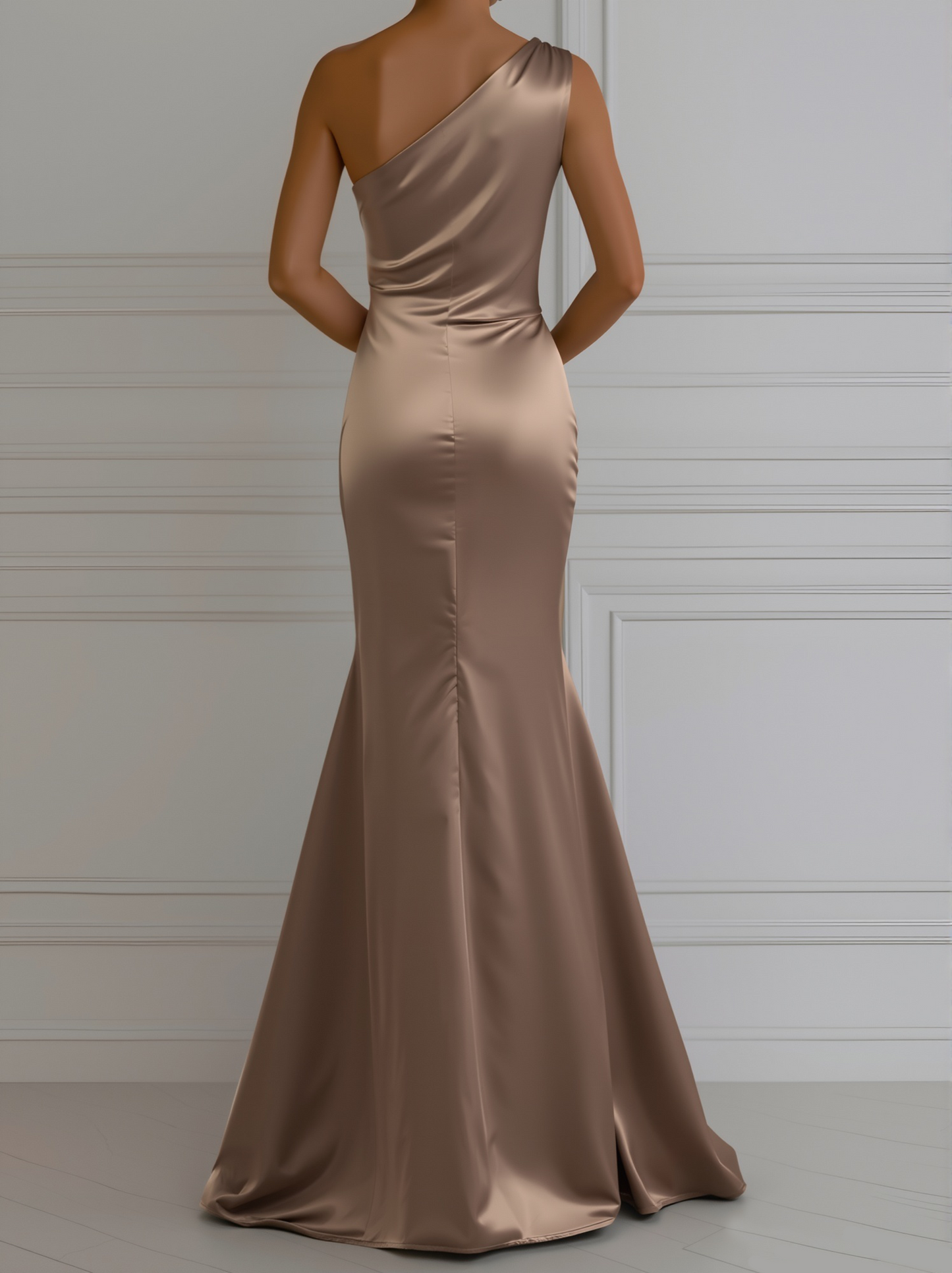 Abito A-Linea Donna – Adatto per Occasioni Festive, Con Una Spalla e Senza Chiusura