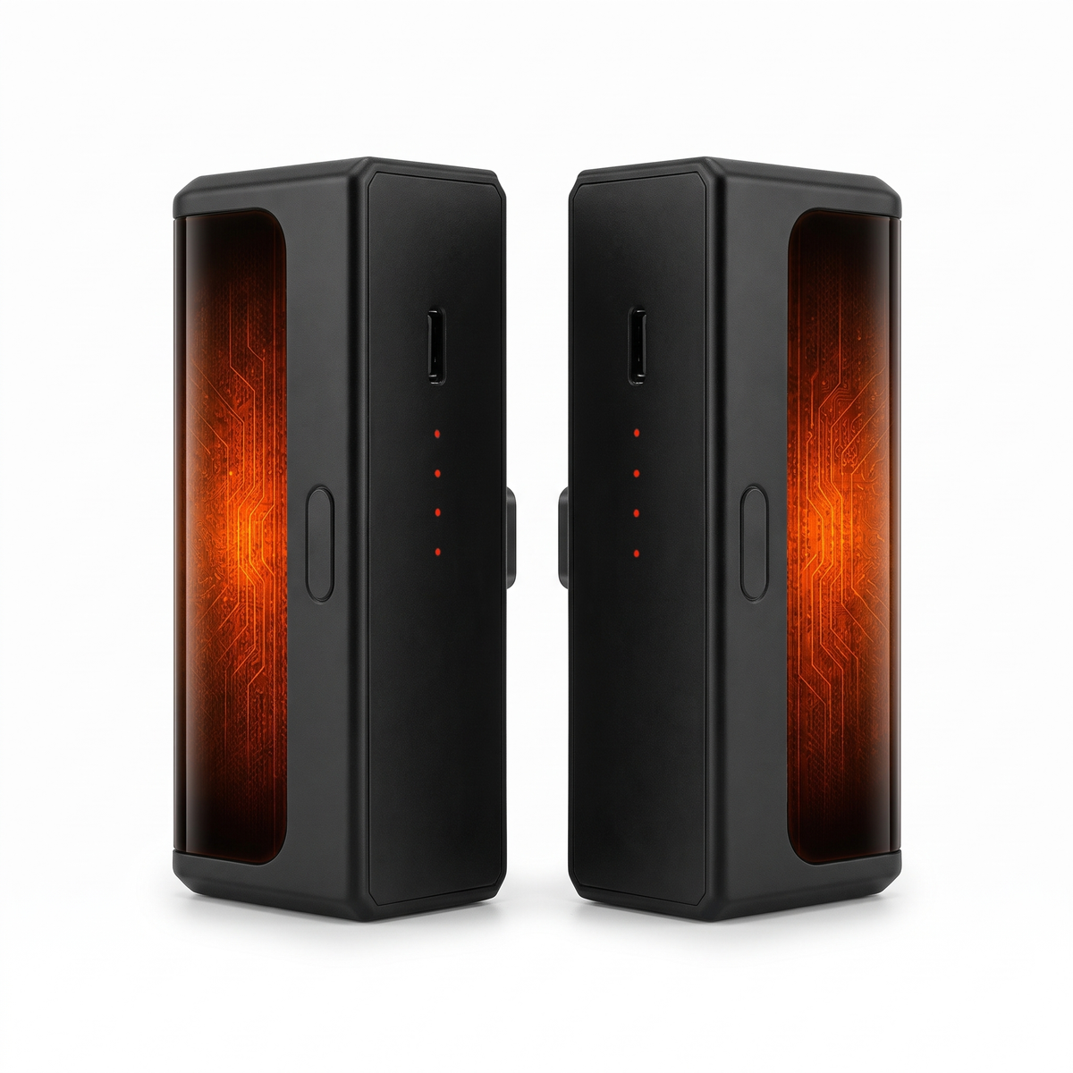 Scaldamani Elettrico in Alluminio Set da 2, 6000 mAh Riscaldamento Bilaterale