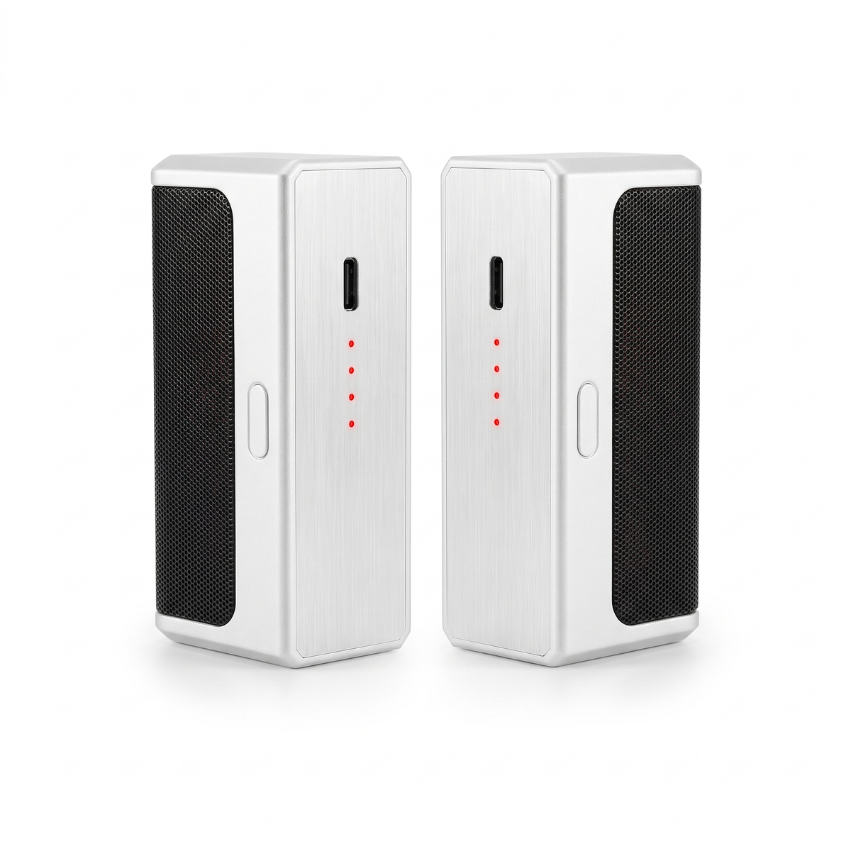 Scaldamani Elettrico in Alluminio Set da 2, 6000 mAh Riscaldamento Bilaterale