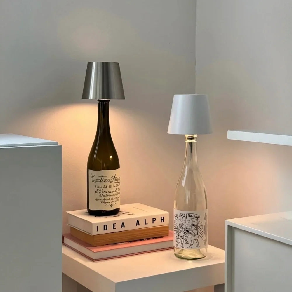 Tappo LED per Bottiglia Ricaricabile - Luce Decorativa a 3 Toni