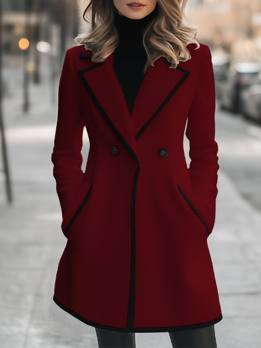 Giacca Doppio Lato Donna – Con Bottoni, Adatta per Autunno e Inverno