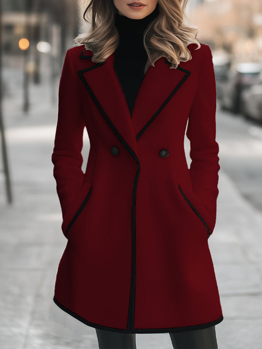 Giacca Doppio Lato Donna – Con Bottoni, Adatta per Autunno e Inverno
