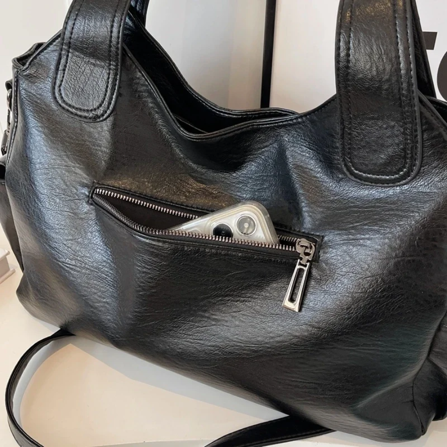Borsa a Spalla Donna in Ecopelle - Design Multitasca