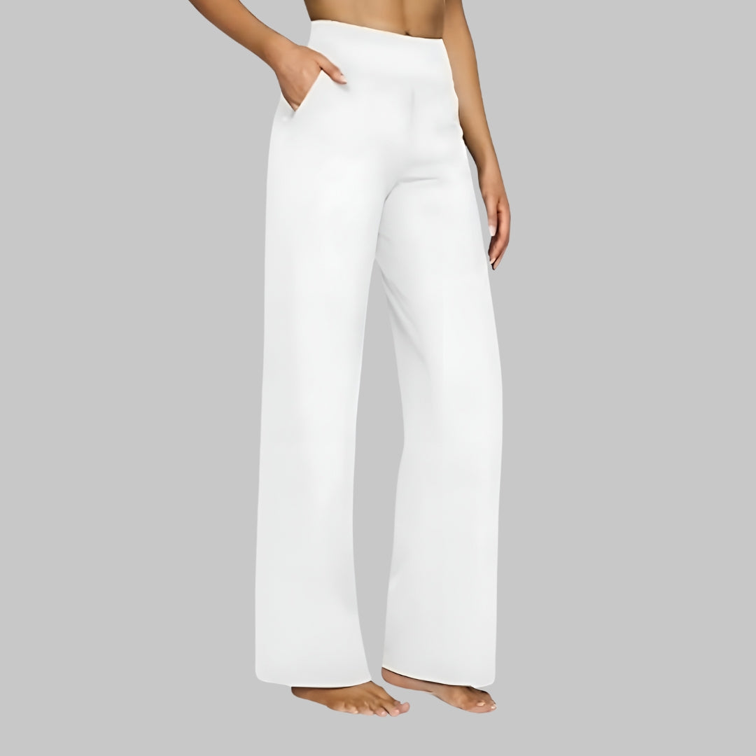 Pantaloni Donna Elasticizzati Vita Alta Comfort Fit