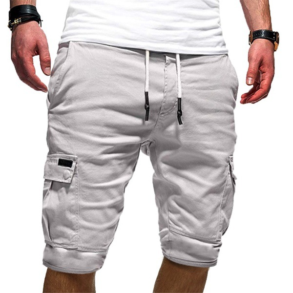 Pantaloni Cargo Slim Fit da Uomo – Con Tasche, Ideali per Uso Casual in Estate