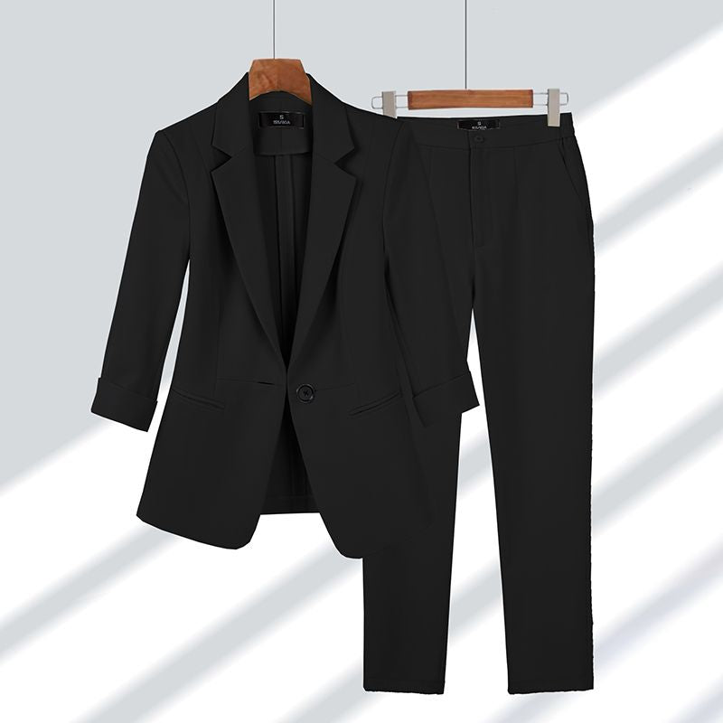 Set Donna Sottile – Inclusivo di Giacca e Pantaloni, Adatto per Lavoro e Occasioni Formali