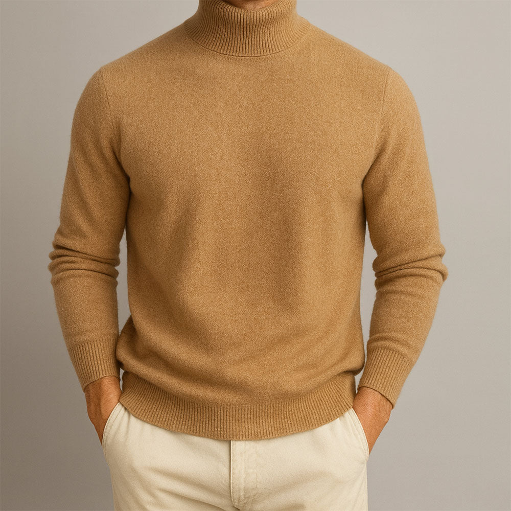 Maglione Femminile Scollo Alto – Adatto per Primavera e Autunno, Con Collo Alto e Maniche Lunghe
