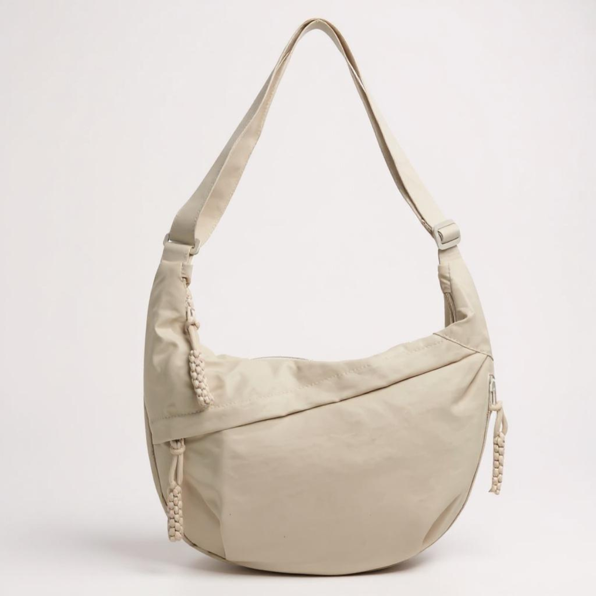 Borsa Tracolla Donna in Nylon con Tasche Multiple
