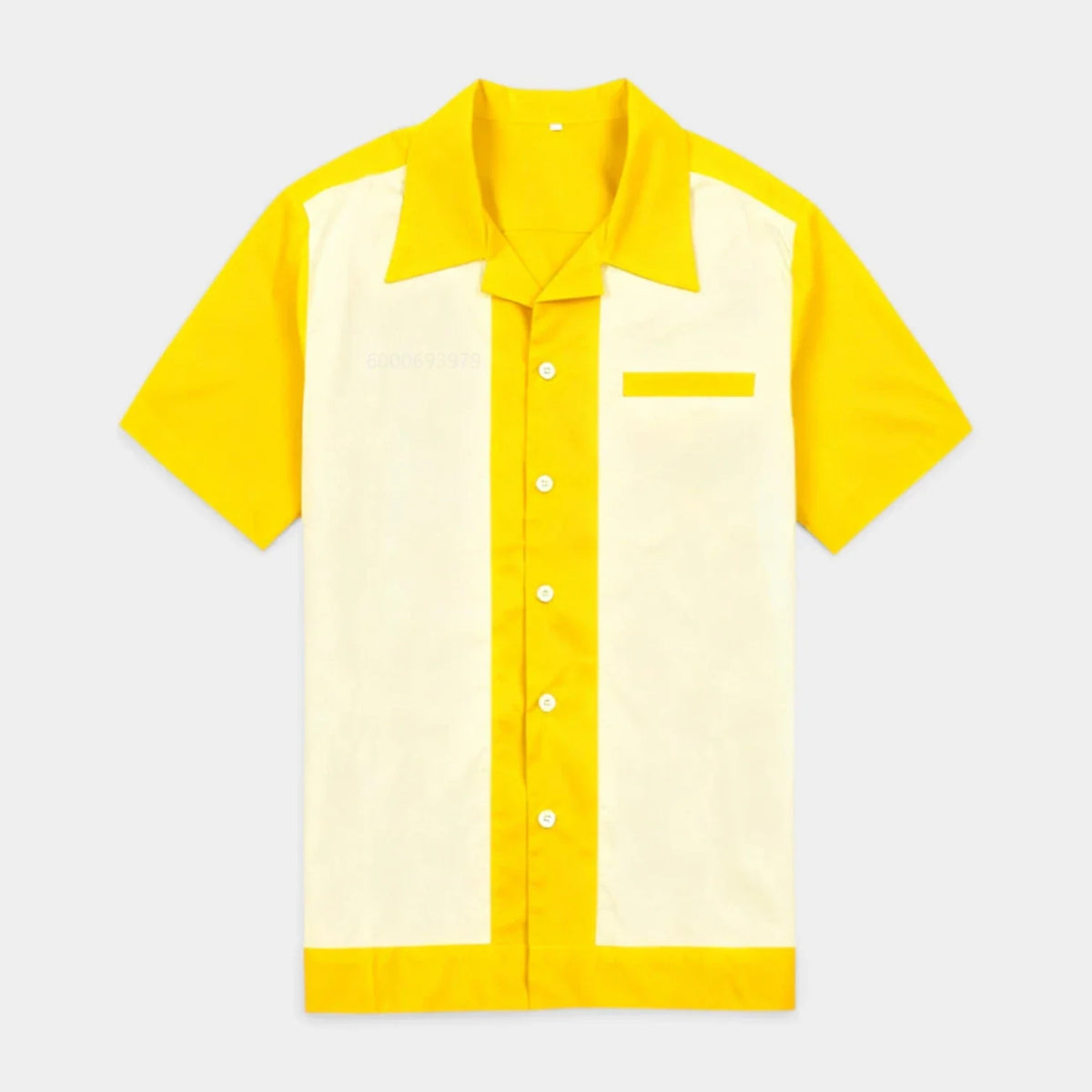 Camicia Uomo Manica Corta Collo Camp a Bottoni